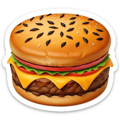 A beef patty sticker