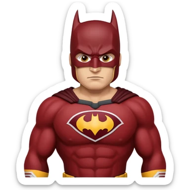 Batman with the redskins uniform sticker