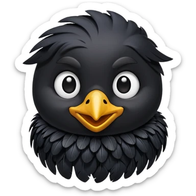 raven chibi emoji sticker
