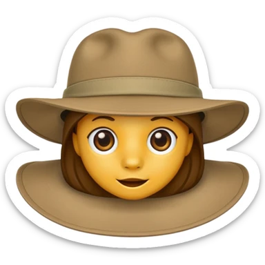 just safari hat item no head sticker