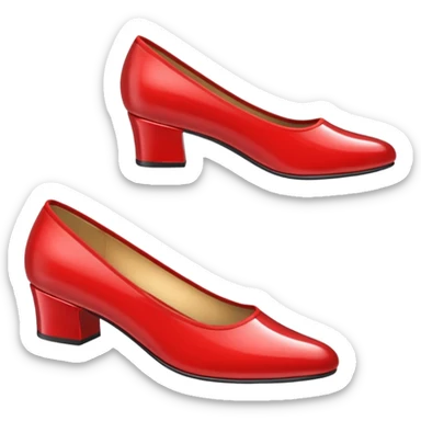 RED SHOES FROM MOVIE SONIC sticker