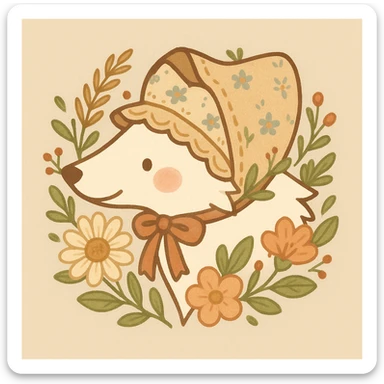 Give the Overwolf logo a cute cottagecore makeover sticker