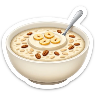 I want an emoji of all bowl with porridge sticker