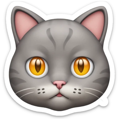 sad cat emoji sticker