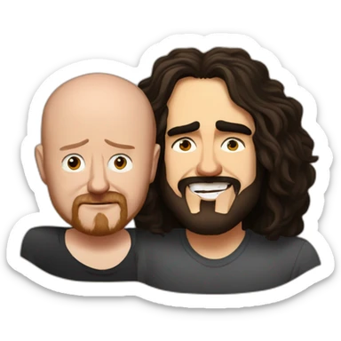 Louis C.K. And Russell Brand winking sticker