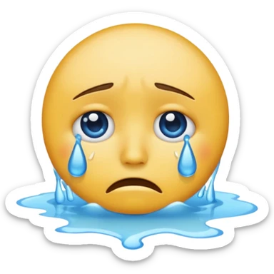 Üzgün gözleri dolan emoji sticker