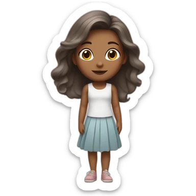 girl with magnolia sticker