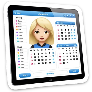 online booking for hairdresser sticker