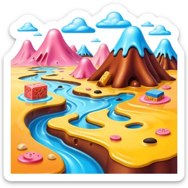 spam land surreal dali landscape sticker