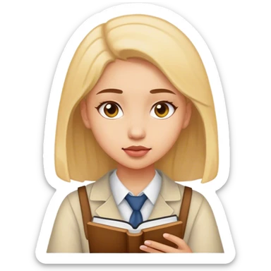 girl studying IT sticker