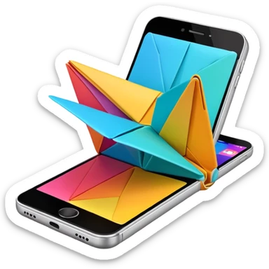 Un smartphone qui se plie comme un origami sticker