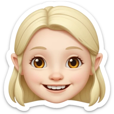 Cute dwarf female sticker