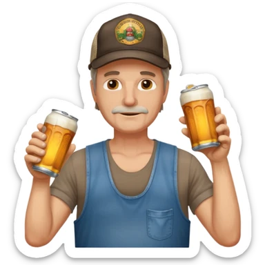 Create the most redneck American emoji ever sticker