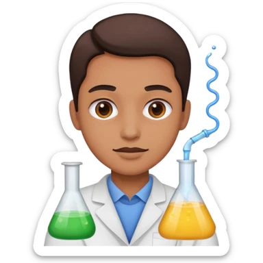 I want icon microscopy mix user sticker