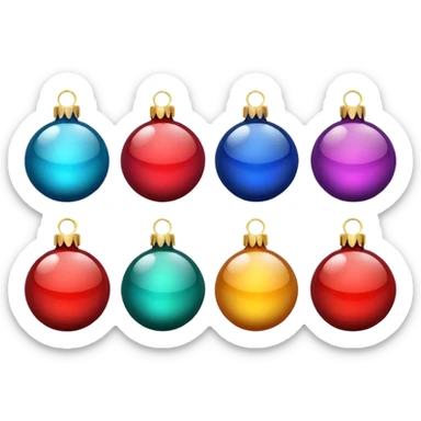 pelotas de navidad sticker