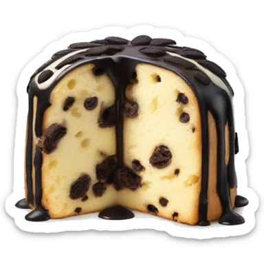Oreo panettone, white chocolate drip sticker