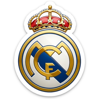 I want an emoji of real madrid logo of football and it should look realistic sticker