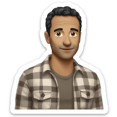 Turkish man with a vitiligo disease sticker