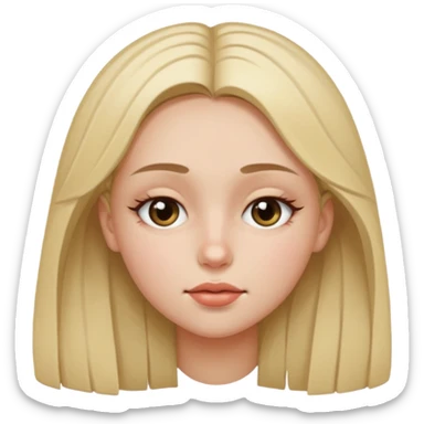 girl closed her left eye sticker