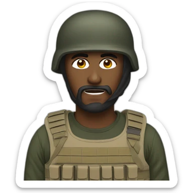 isis soldier drooling sticker