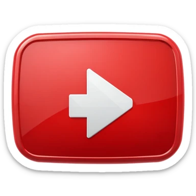 YouTube logo play button sticker