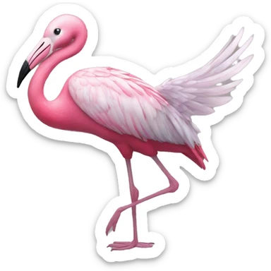 flammant rose fée sticker