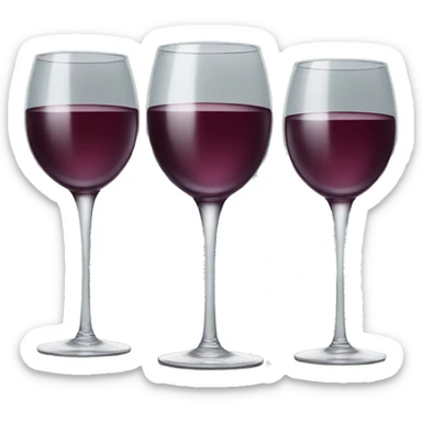 Wine glasses cheering sticker