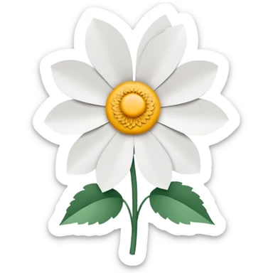 flor de papel sticker