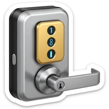 Electronic Door Lock System صهفا ؤشقي sticker