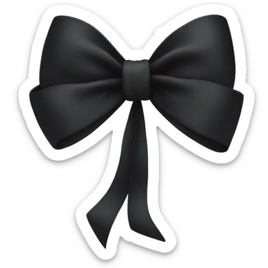 black bow sticker