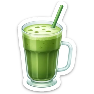 iced matcha cup sticker