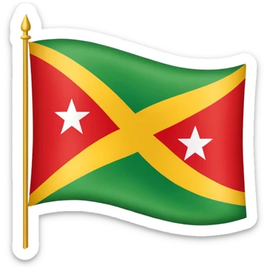independentist Guadeloupe flag sticker