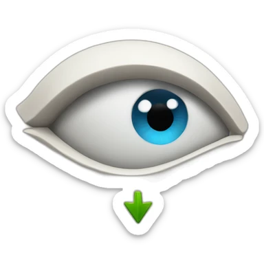 Eye and arrow cursor sticker