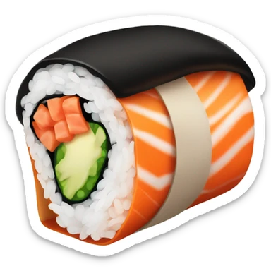 Long sushi roll sticker