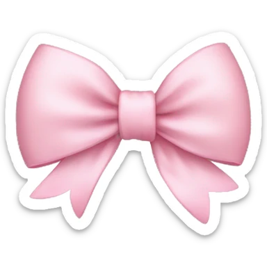 Baby pink bow sticker