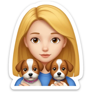 Một cái tầm 15 tuổi xinh đẹp như thiên thần và người yêu chó sticker
