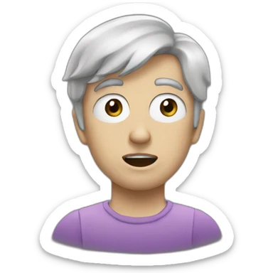 Mordre lèvre sticker