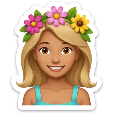 dvinaceti summer girl  sticker