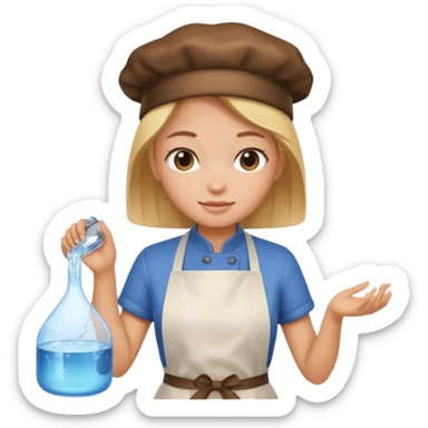 girl cooking water sticker