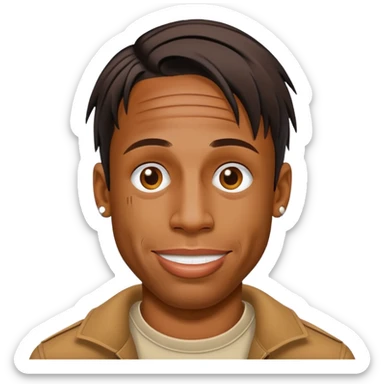 Travis Scott smiley  sticker