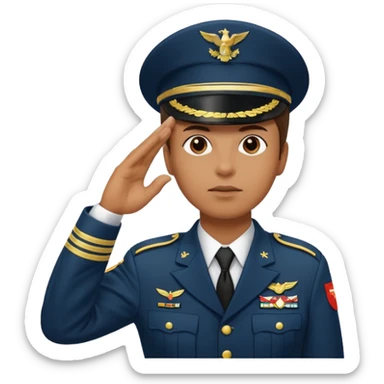 military salute sticker