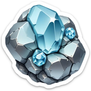 rare earth mineral nugget sticker