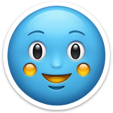 make me a loading skyblue emoji rotating animated one sticker