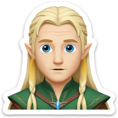 Legolas emoji sticker