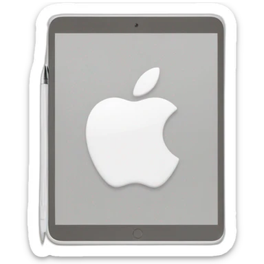 ipad with apple pencil sticker