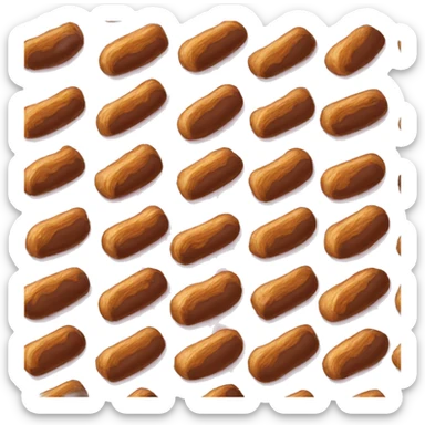 A churro dipped in chocolate  sticker