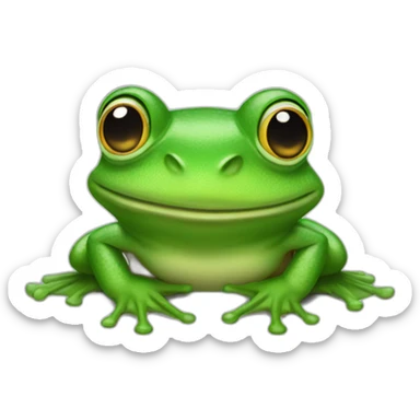 Marty mcfly as a frog sticker