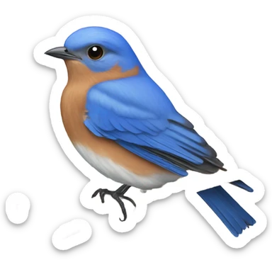 Eastern bluebird sticker