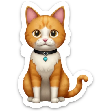 Create a cat that looks like hitler sticker