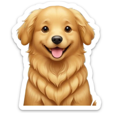 Собака із квітами і зірками sticker